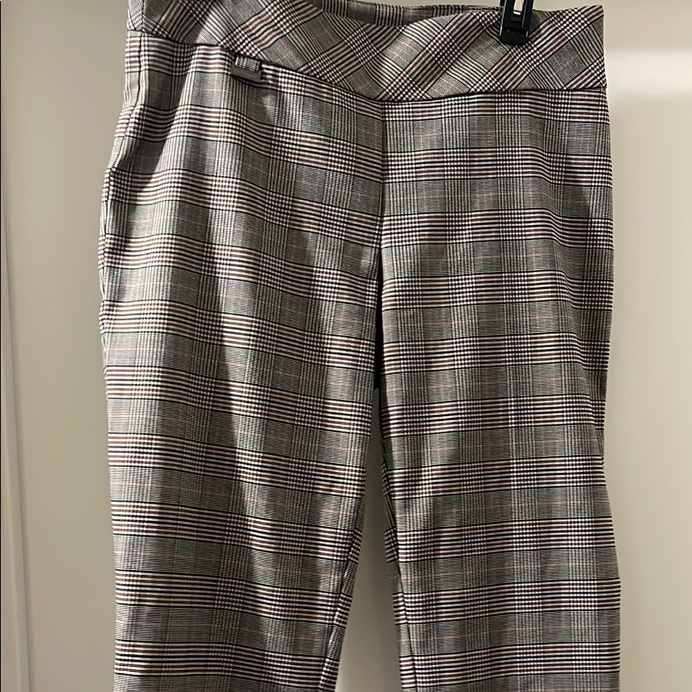 Gray Plaid Trousers